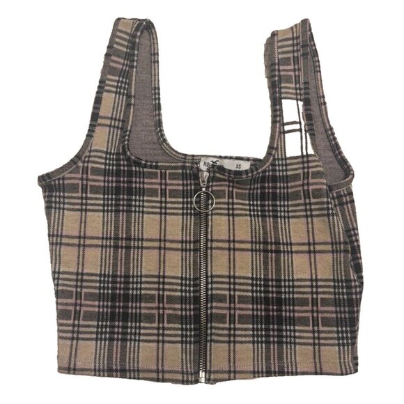 Hollister Tops - Hollister Women's Sleeveless Top Front Zip Cropped Tank Size XS